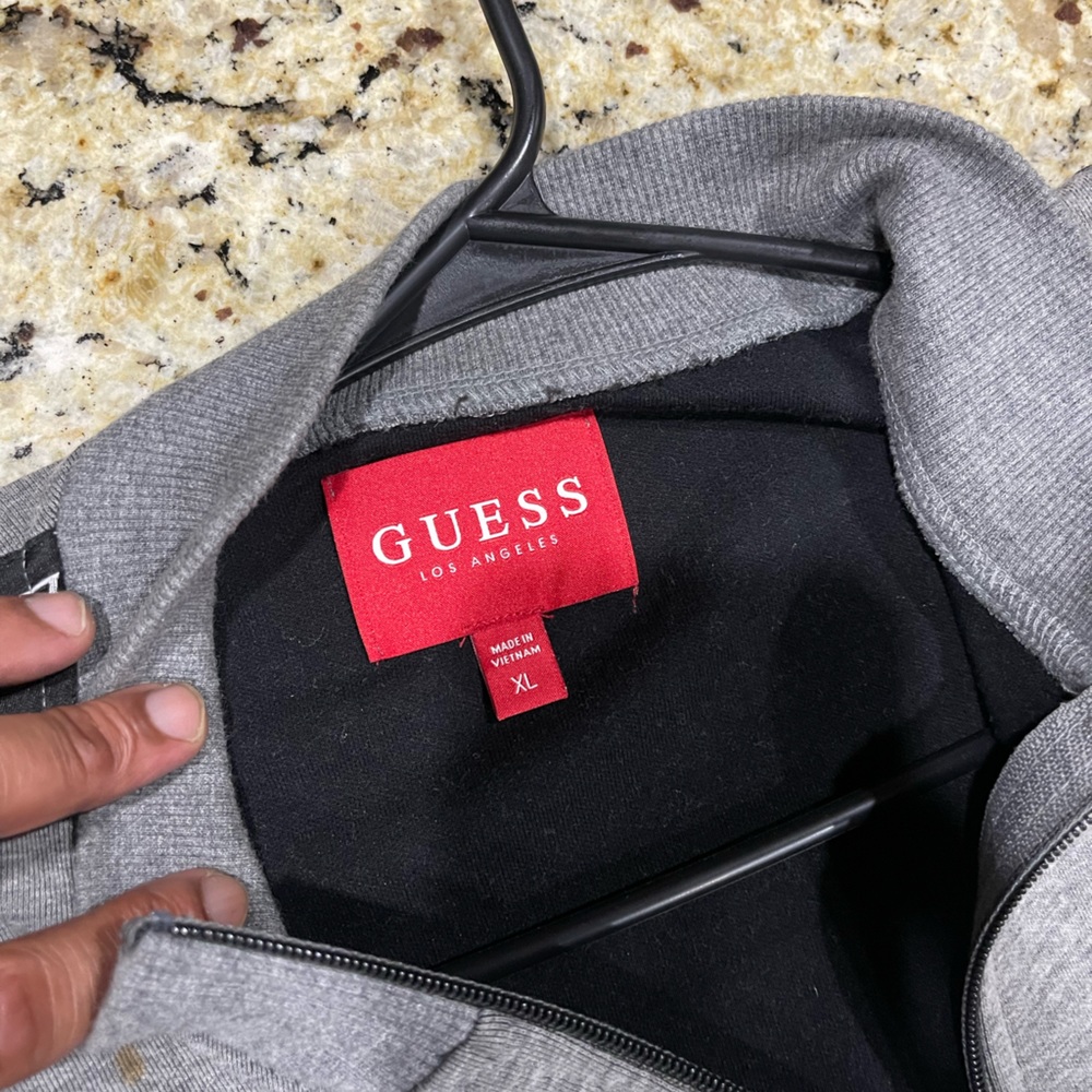 Guess multiple Logo Track Jacket In Gray XL - Picture 3 of 6